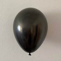Воздушный шар Черный Металлик